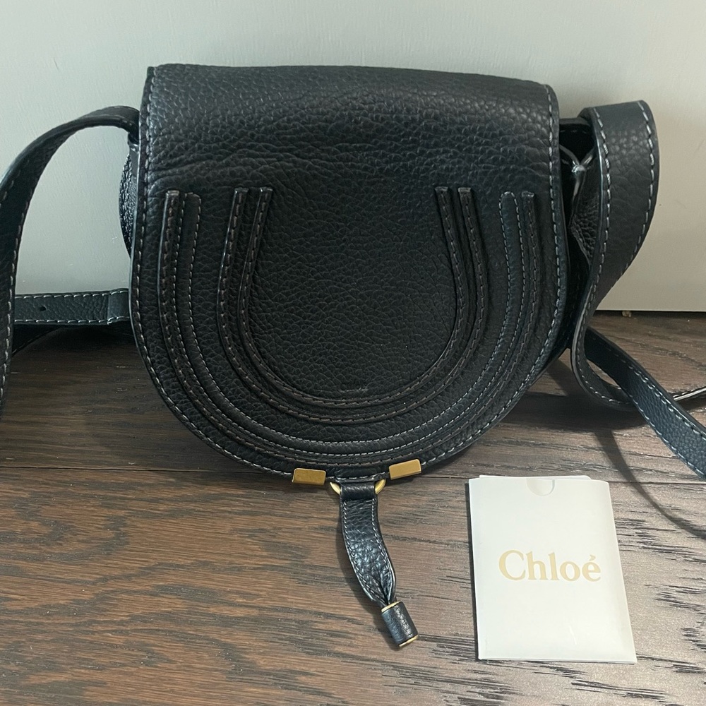 Chloe Marcie mini crossbody, black